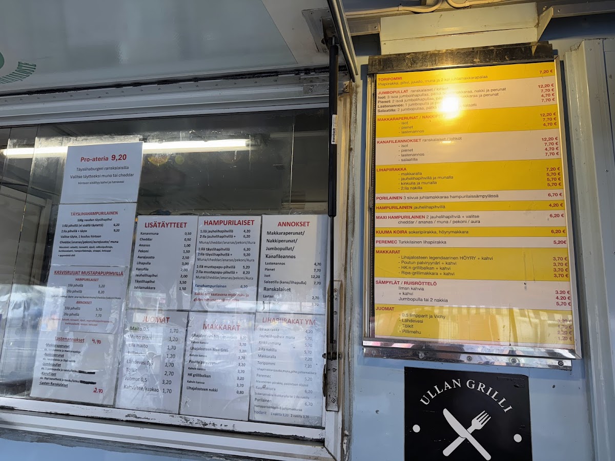 Menu Ullan Grilli Tammelantori-2