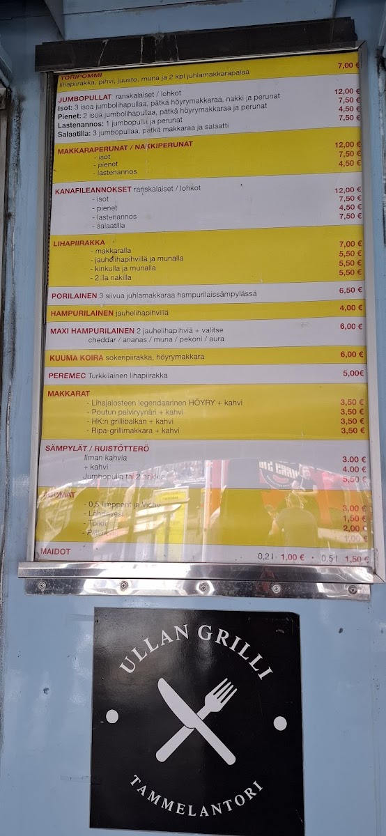 Menu Ullan Grilli Tammelantori-5